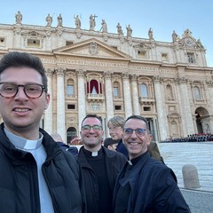 Don Ruggiero Lattanzio e don Paolo Spera a Roma per l'elezione del Papa
