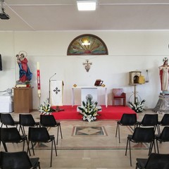 Lavori in corso nella chiesa Sacro Cuore di Gesù a San Ferdinando di Puglia