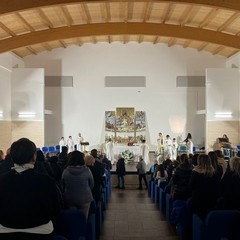 Lavori in corso nella chiesa Sacro Cuore di Gesù a San Ferdinando di Puglia