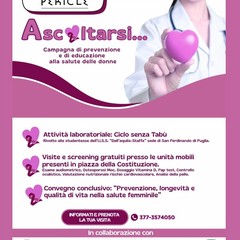 “Ascoltarsi”: due giornate dedicate alla salute delle donne a San Ferdinando