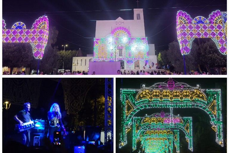 Accensione delle luminarie: al via la festa patronale. <span>Foto Anna Verzicco</span>