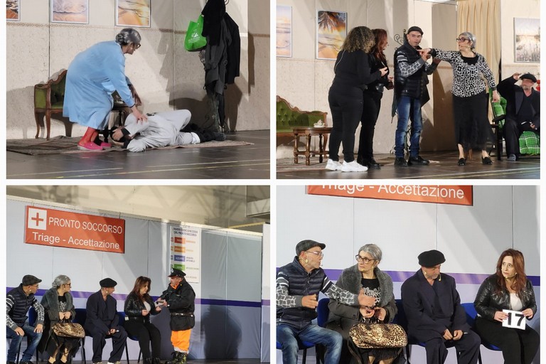 Si è concluso l’ultimo atto della commedia in vernacolo ‘U midch studij e u malat s’ n’ mour’. <span>Foto Anna Verzicco</span>