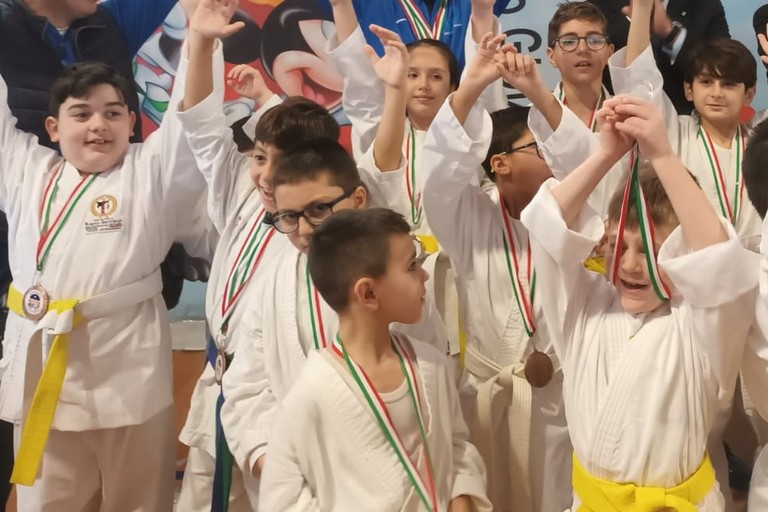 Allievi della Scuola Karate Shotokan di San Ferdinando di Puglia