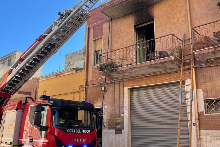 Incendio abitazione San Ferdinando di Puglia